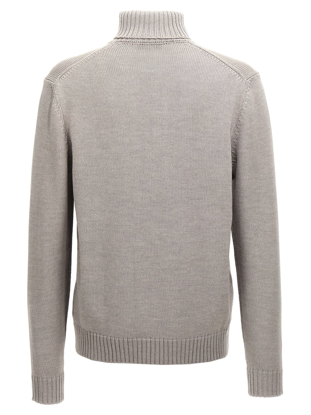 Gray Virgin Wool Cardigan