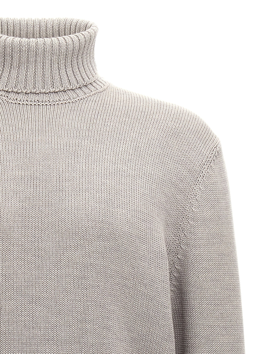 Gray Virgin Wool Cardigan