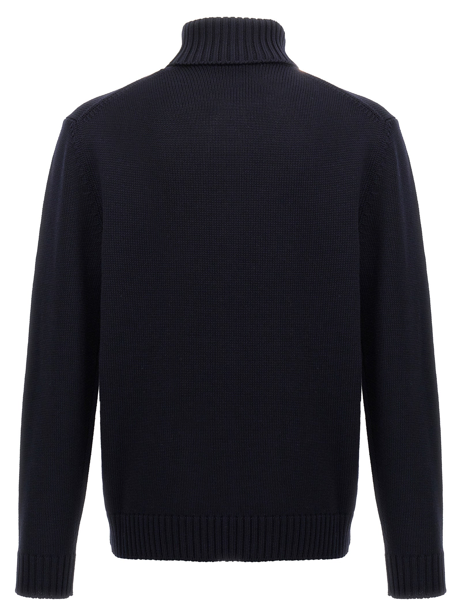 Blue Virgin Wool Cardigan