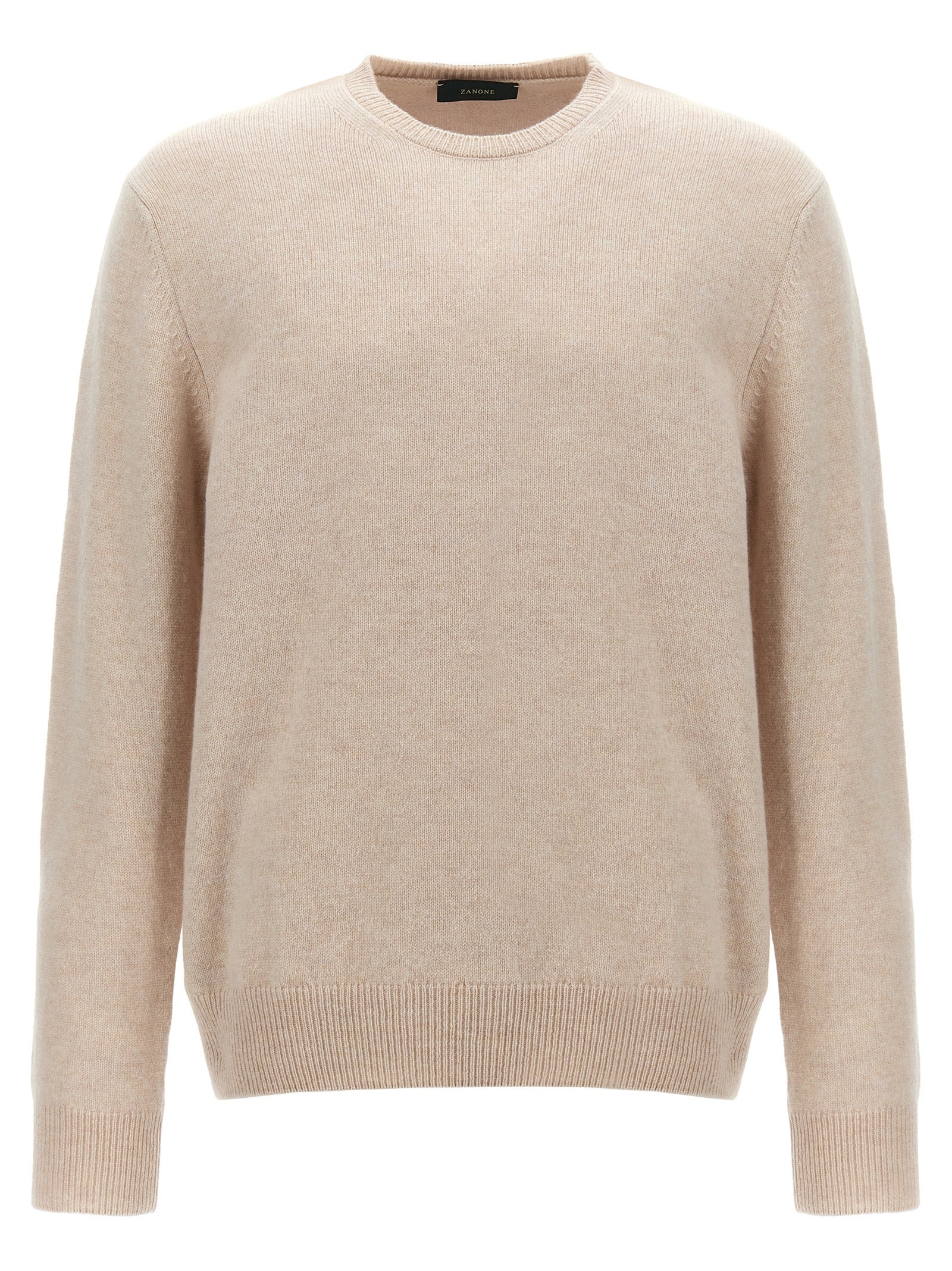 Beige Virgin Wool Cardigan