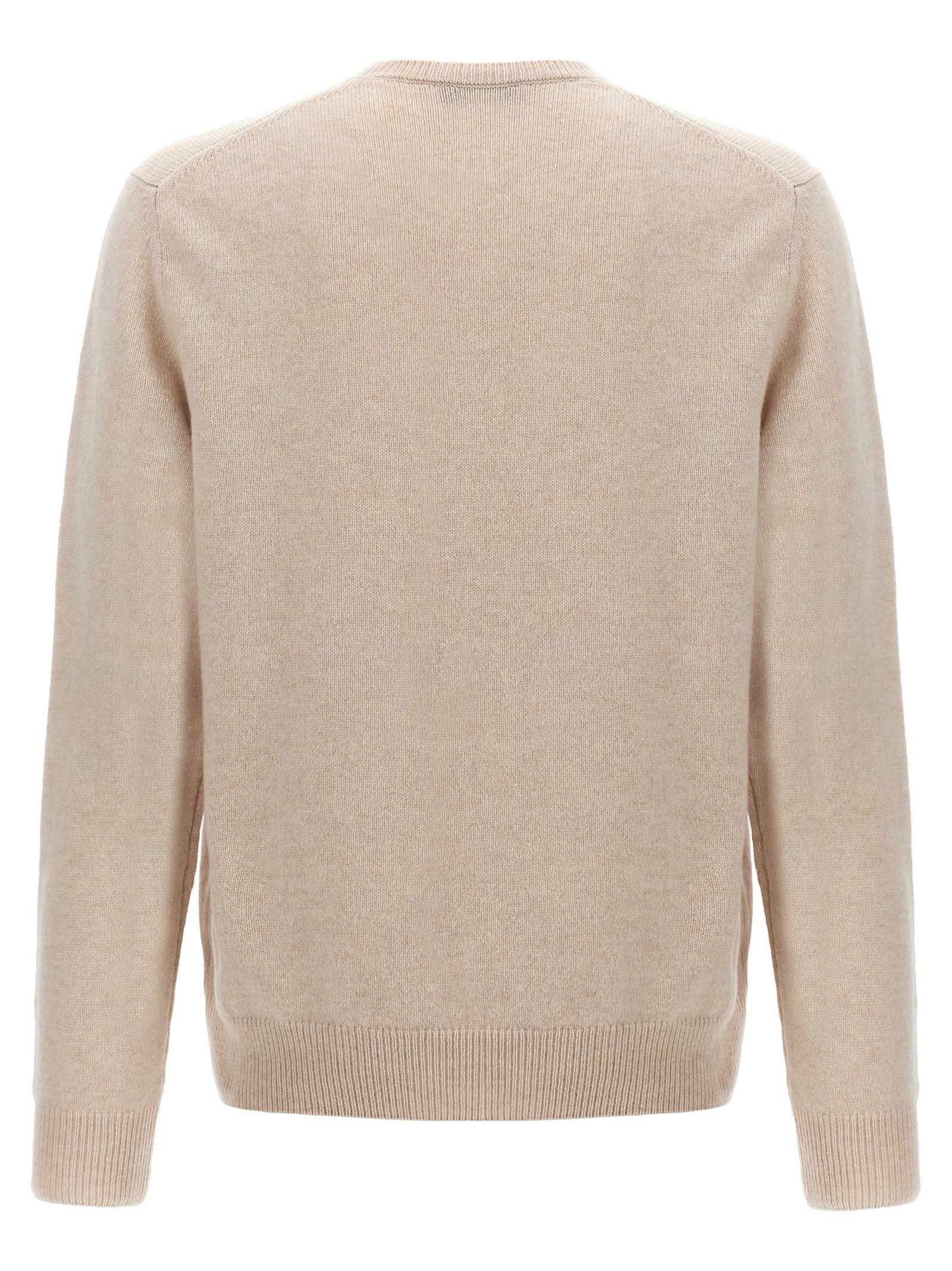 Beige Virgin Wool Cardigan