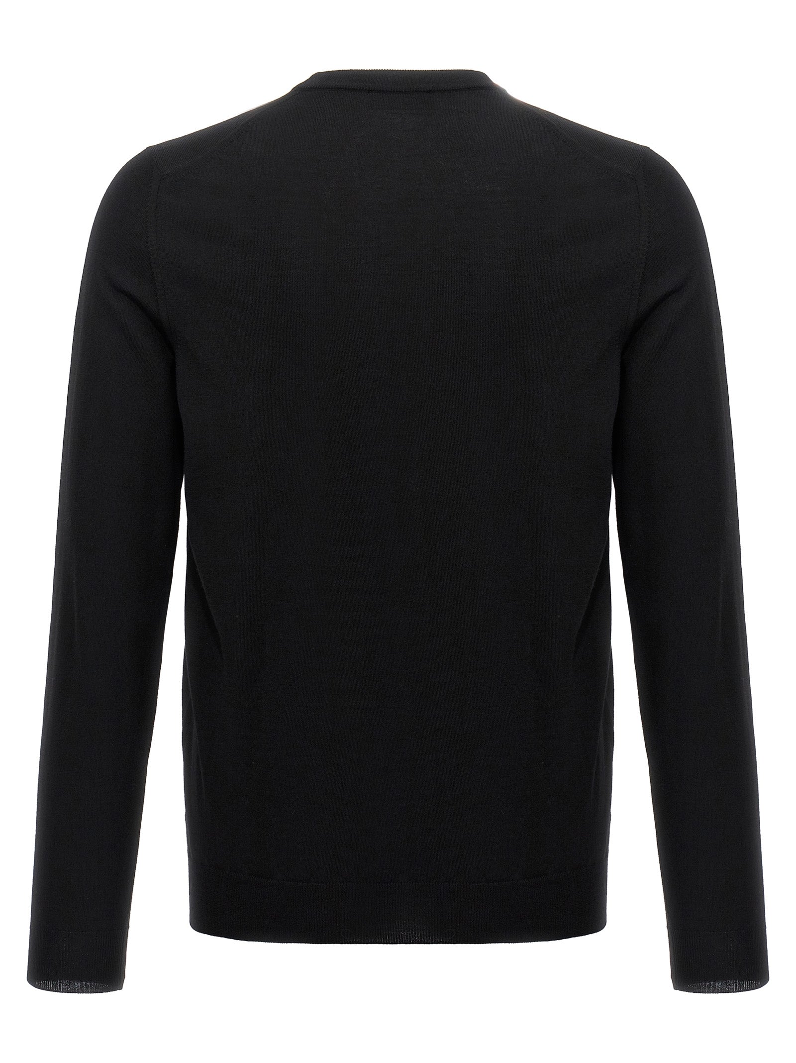 Black Virgin Wool Cardigan