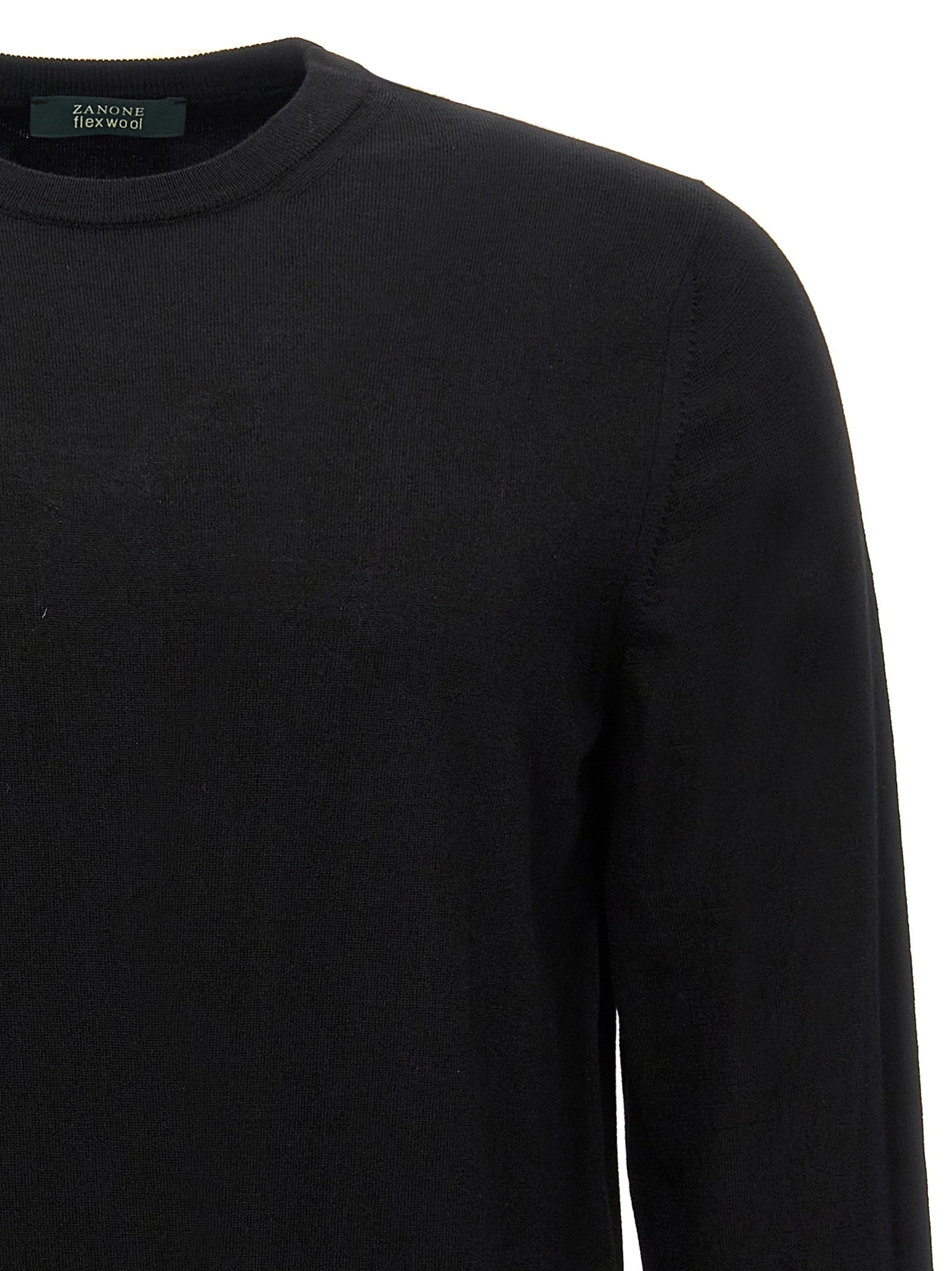 Black Virgin Wool Cardigan