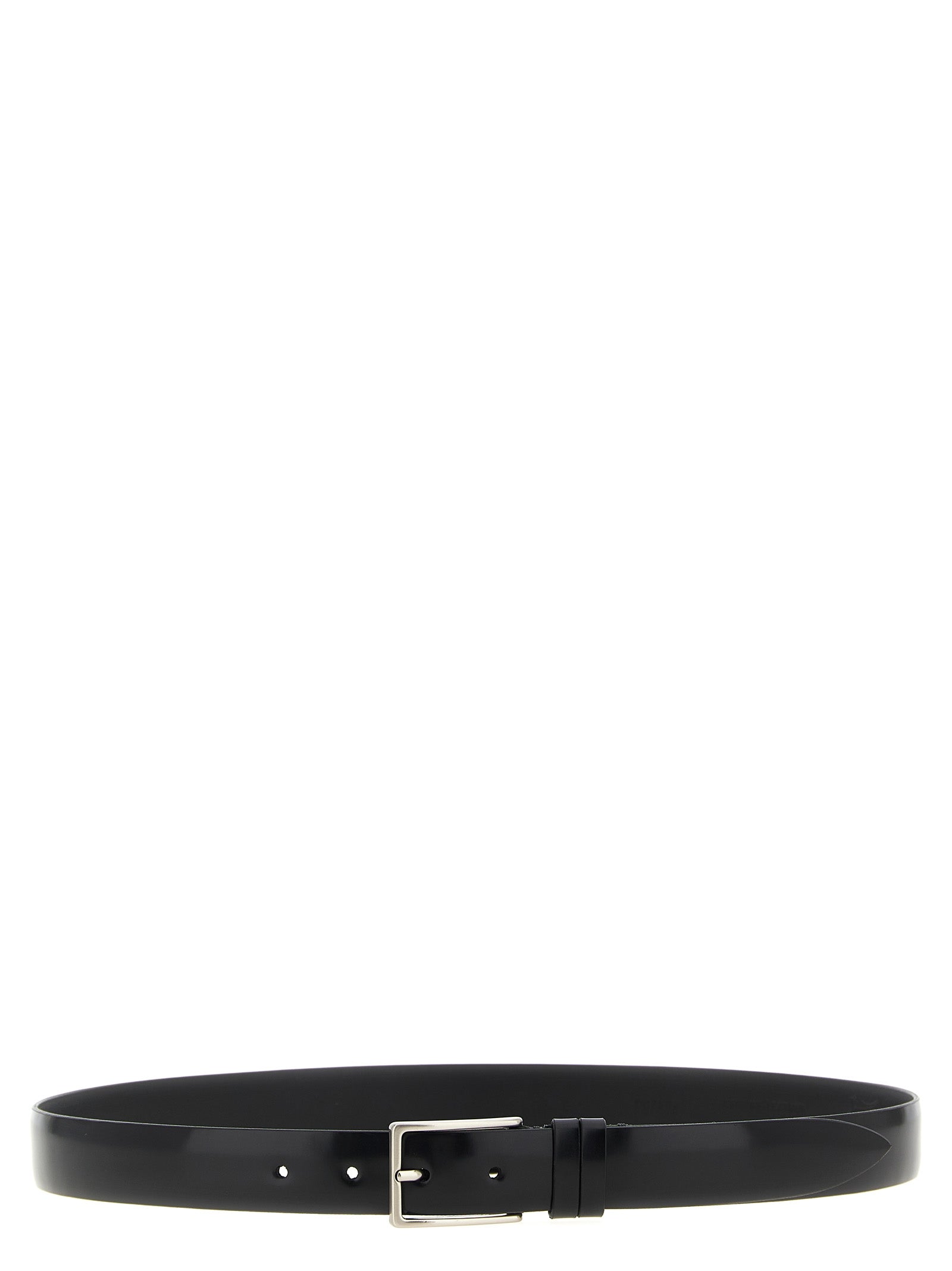 Black Leather Regular Belt