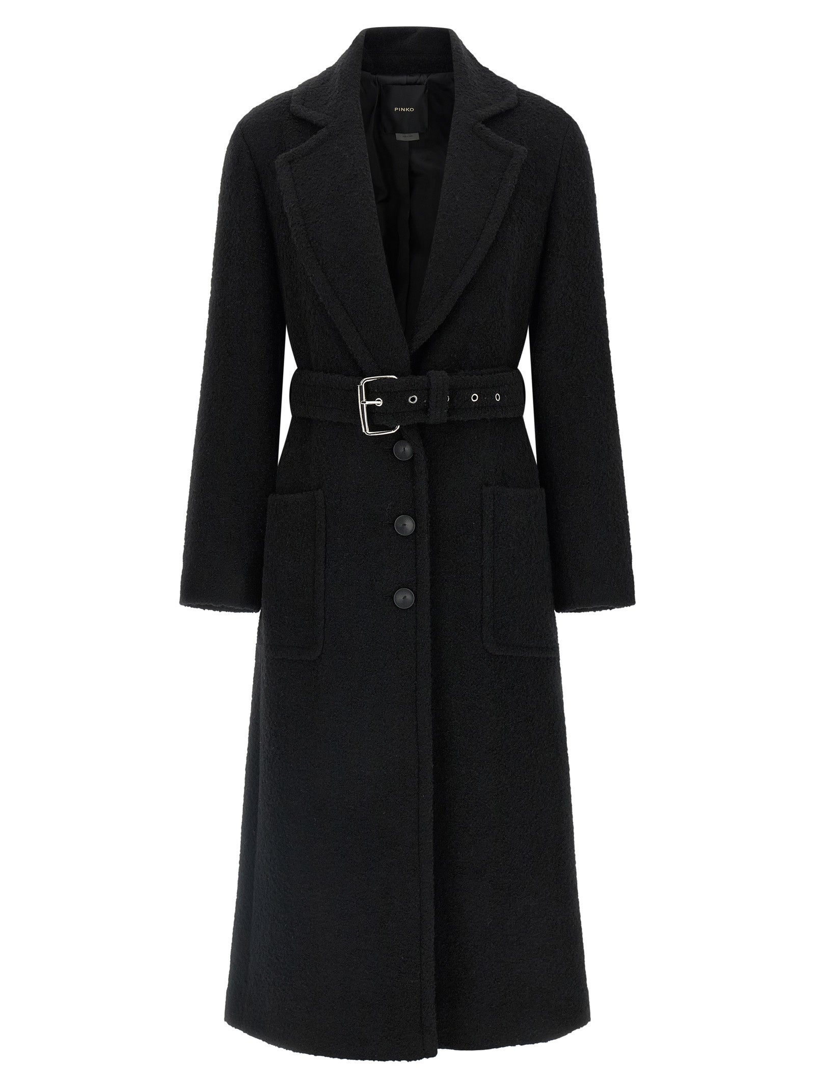 Black Polyester Coat