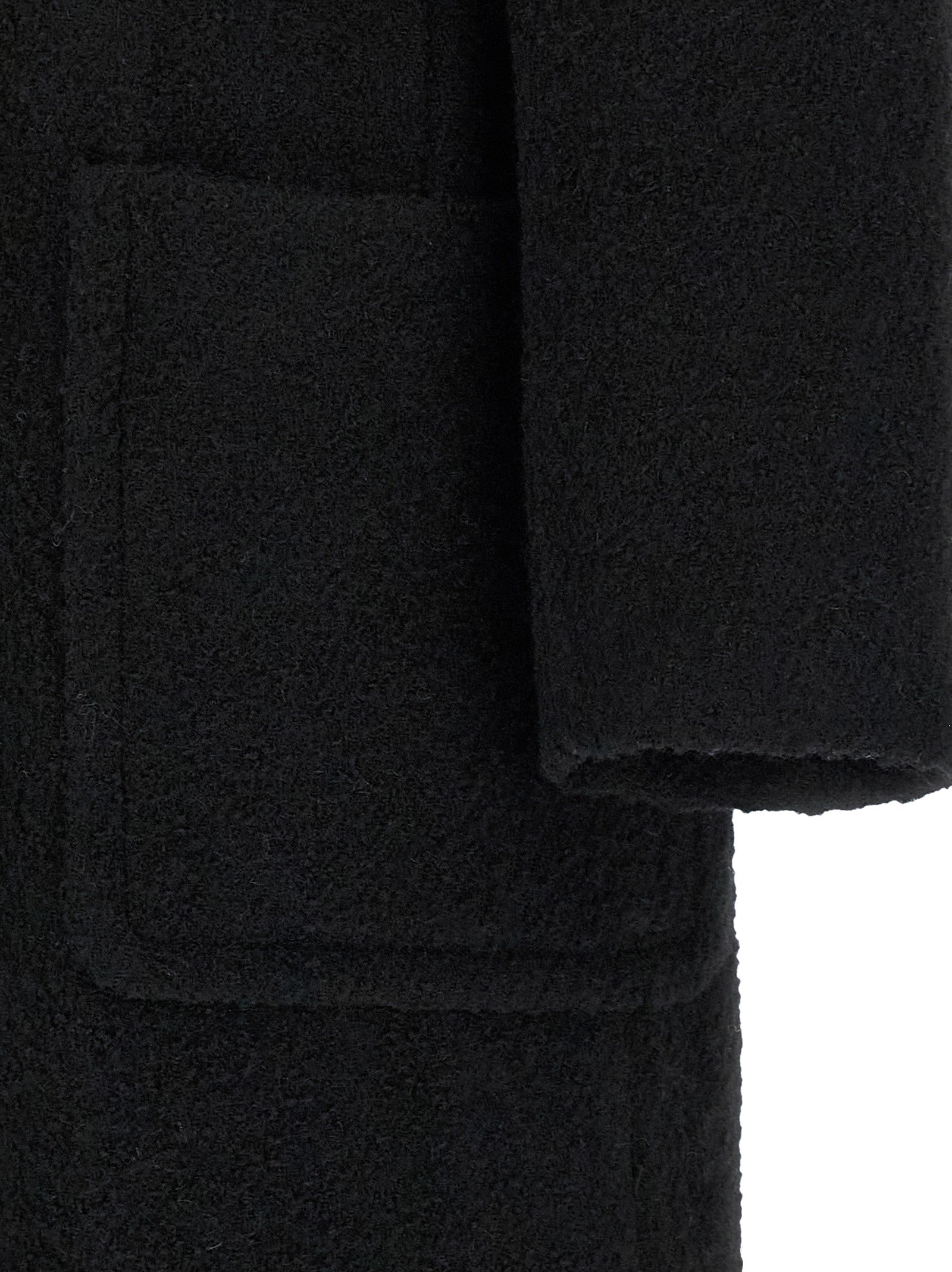 Black Polyester Coat