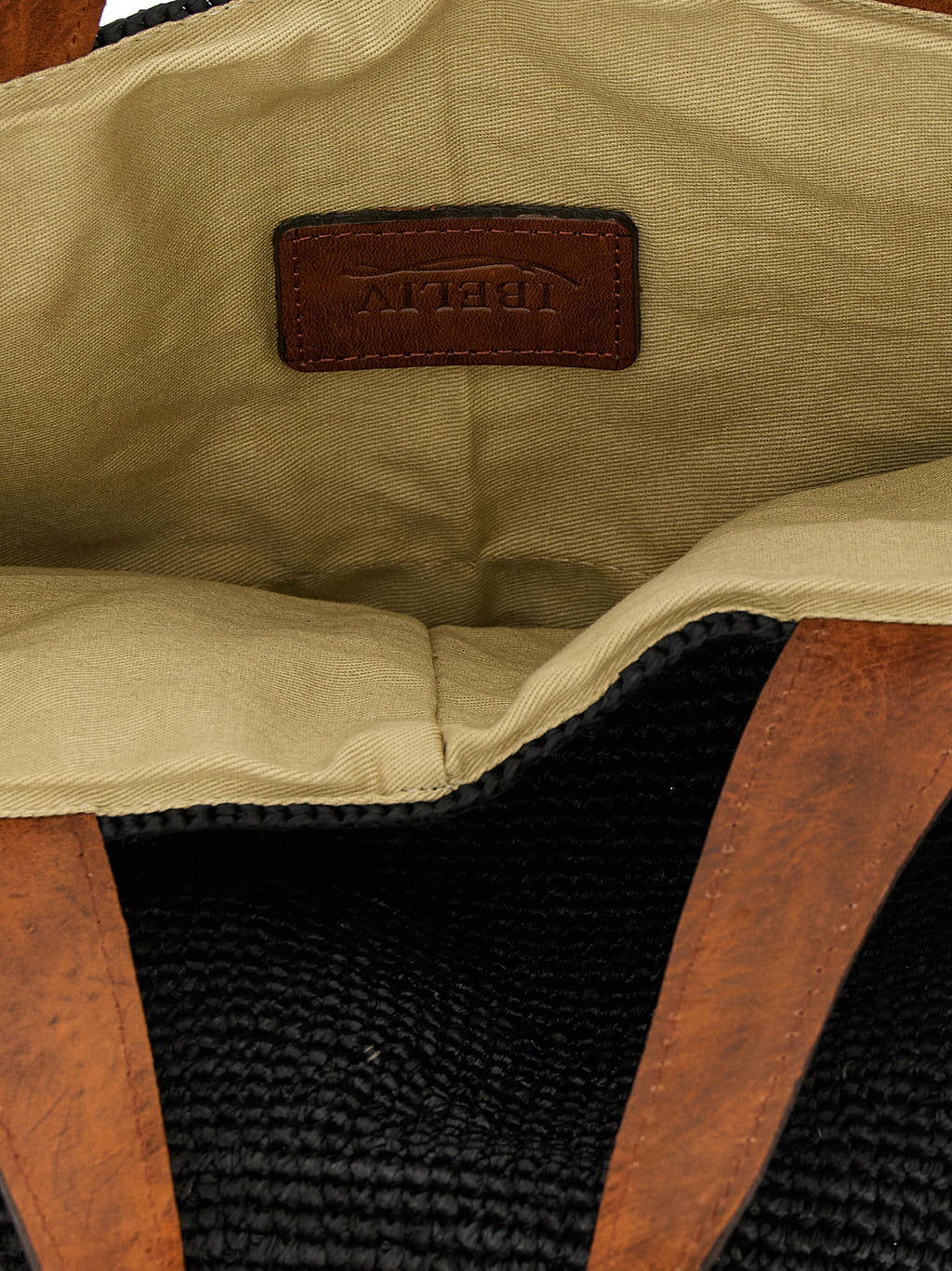 Black Raffia Handbag