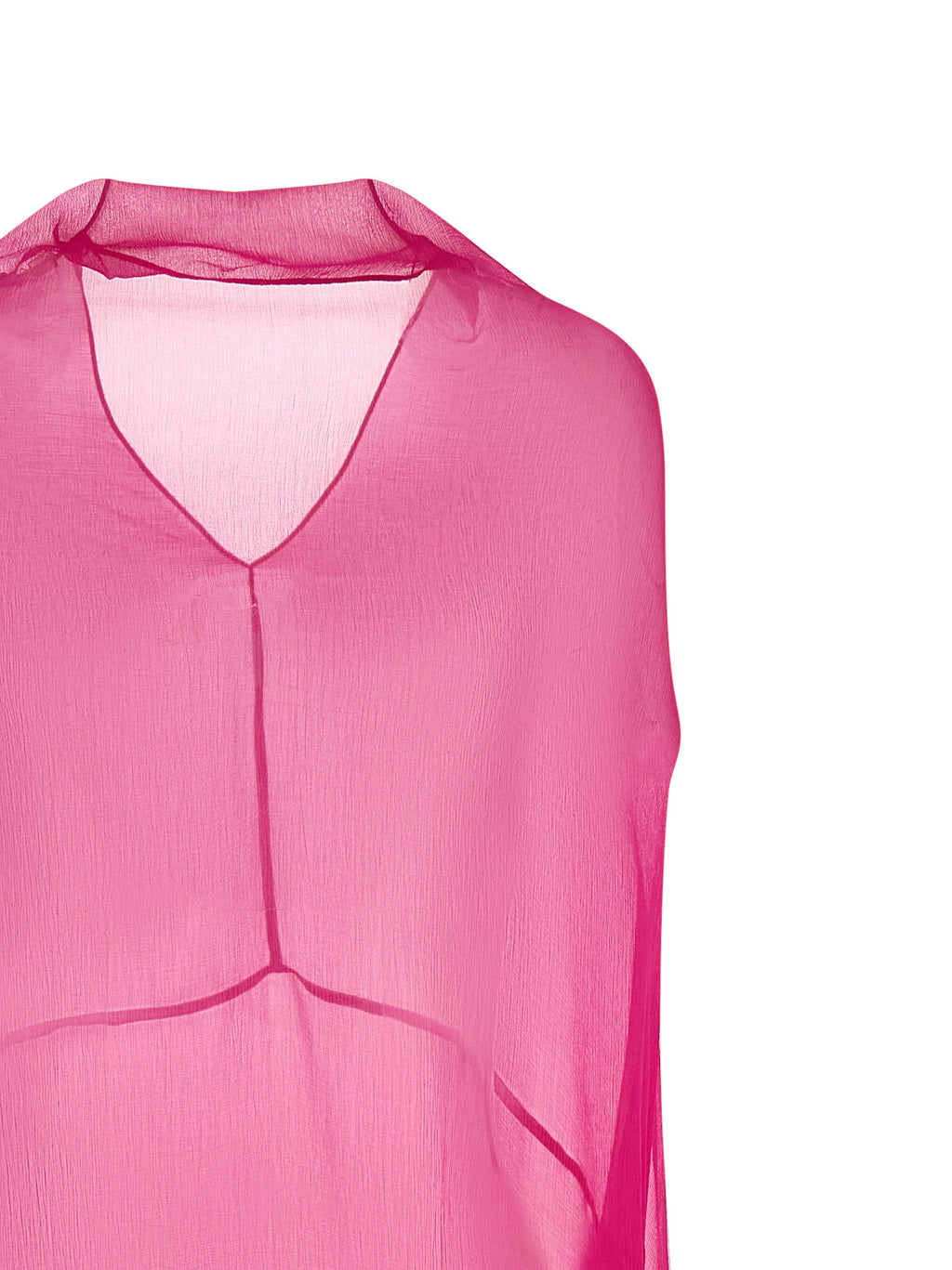 Fuchsia Silk Midi Dress