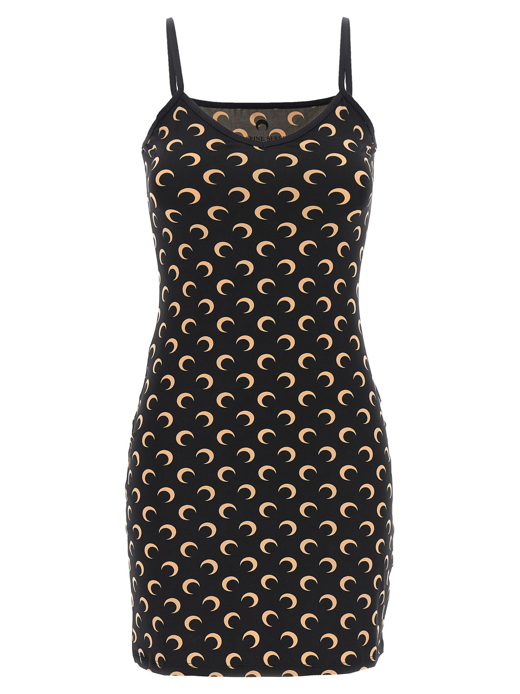 Black Polyamide Short Dress