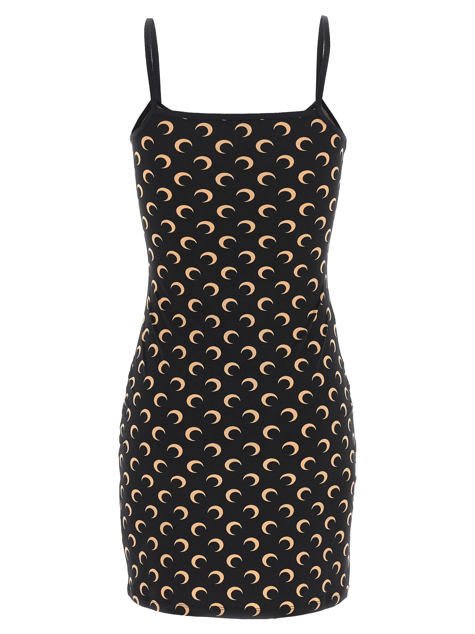 Black Polyamide Short Dress