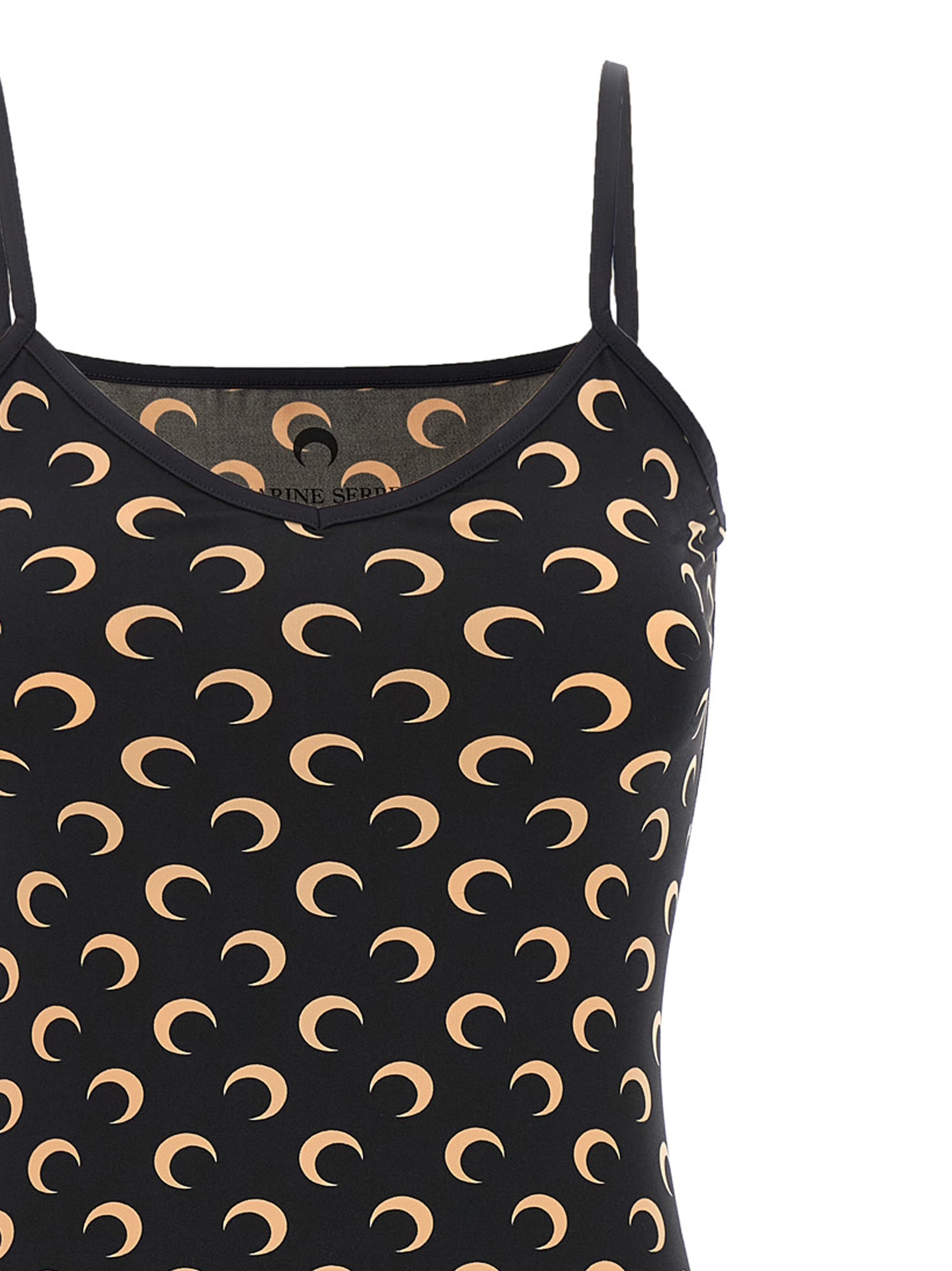 Black Polyamide Short Dress
