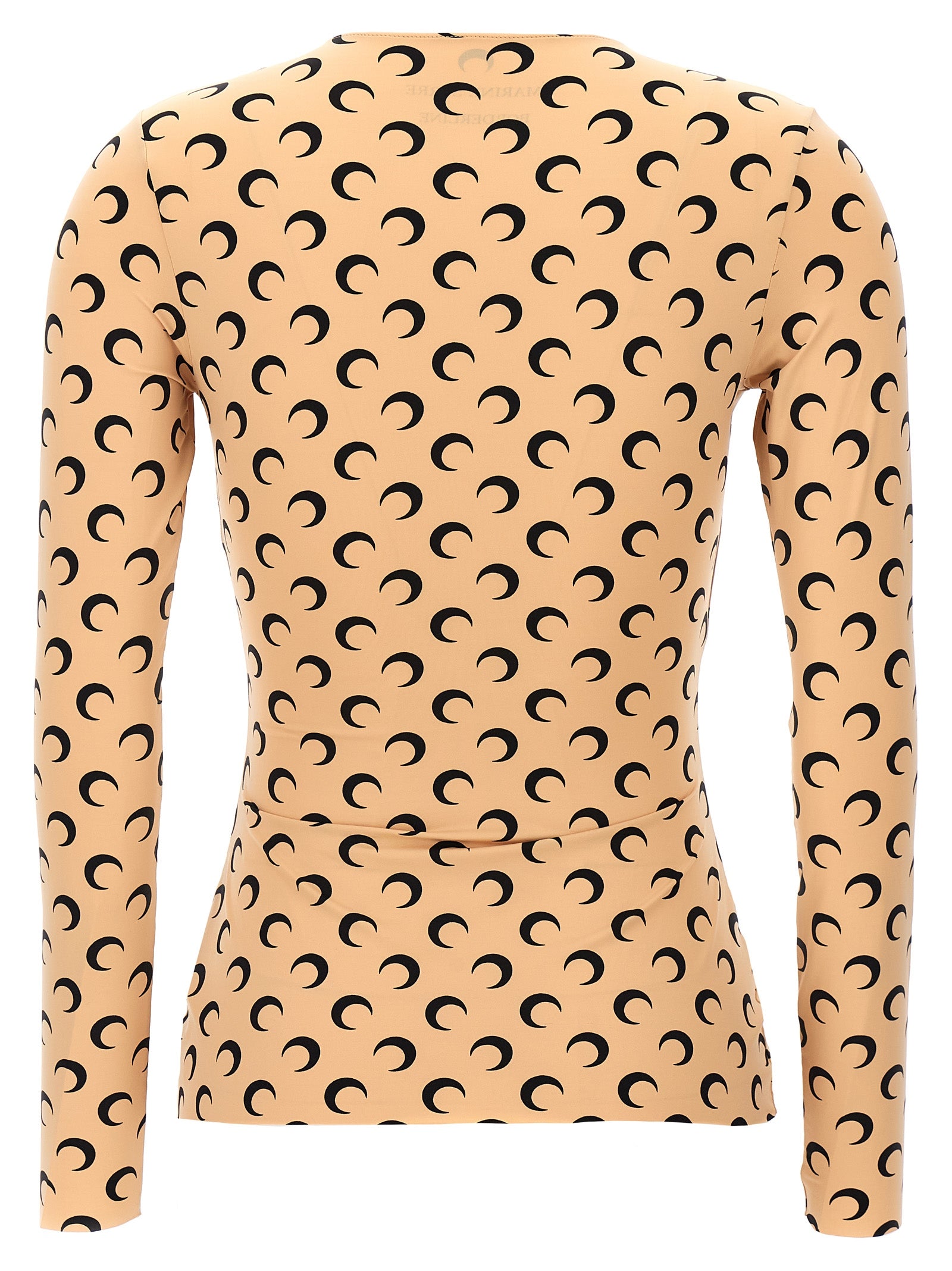 Beige Polyamide Pattern Shirt