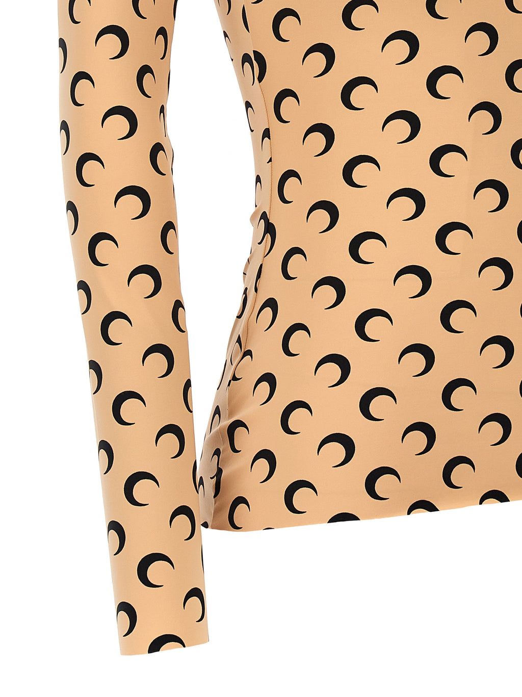 Beige Polyamide Pattern Shirt