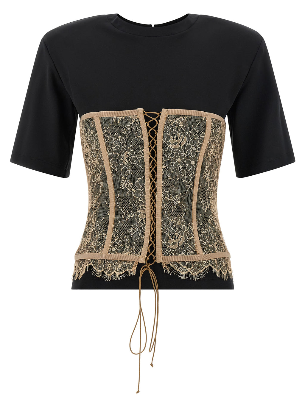 Black Viscose T-Shirt