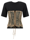 Black Viscose T-Shirt