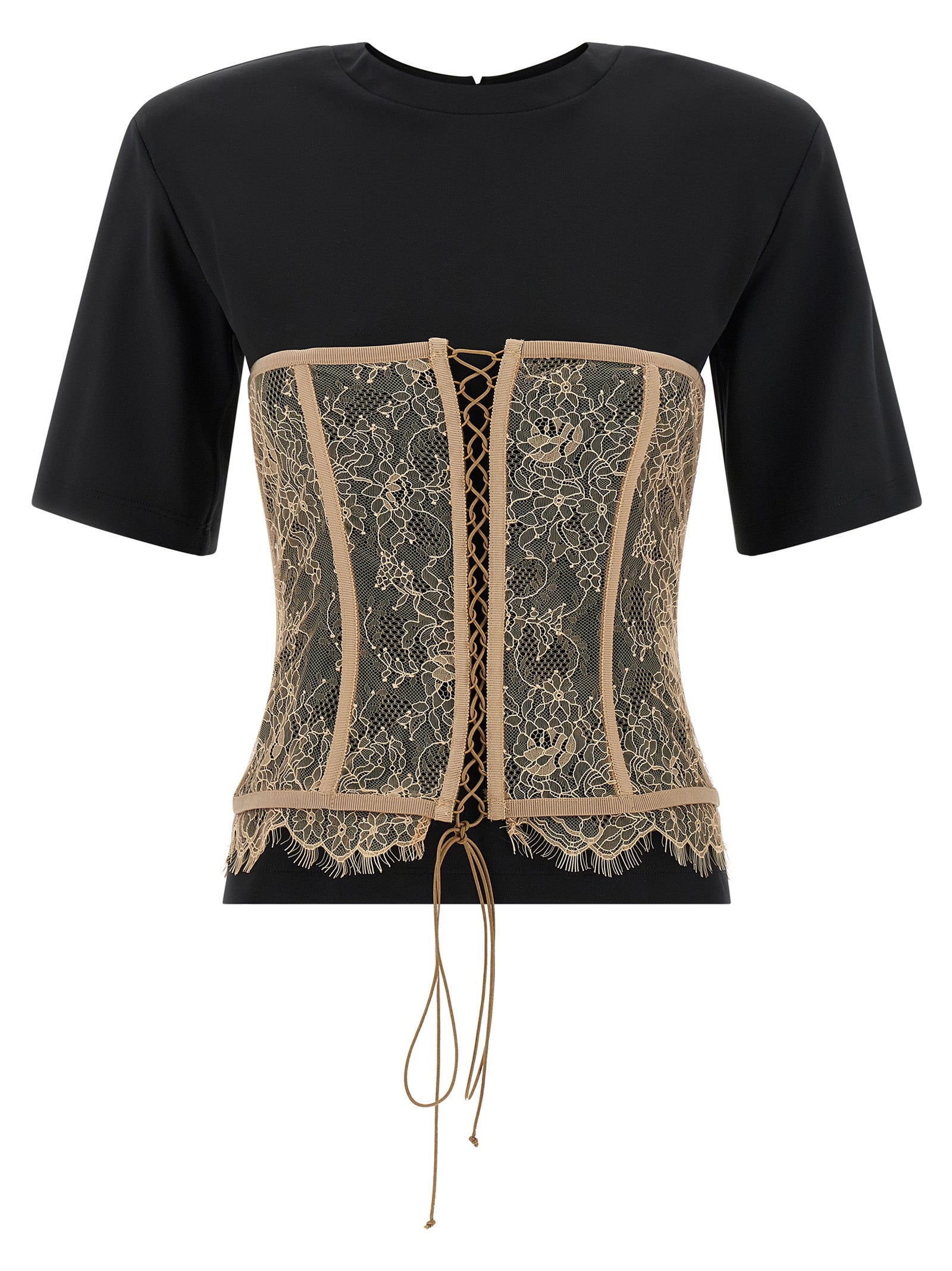 Black Viscose T-Shirt