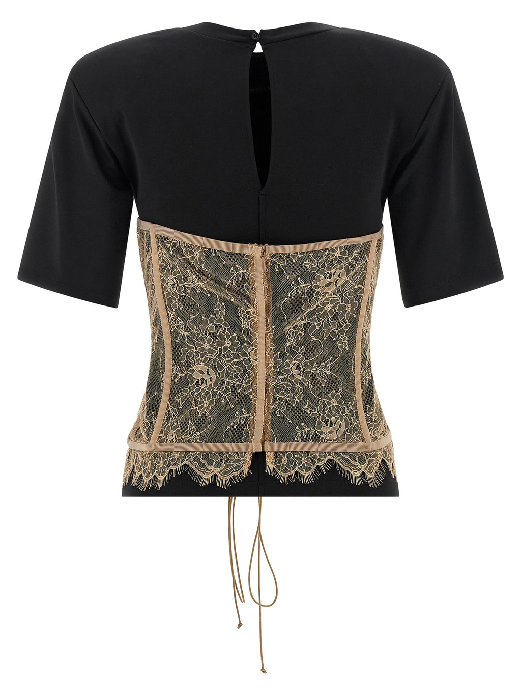 Black Viscose T-Shirt