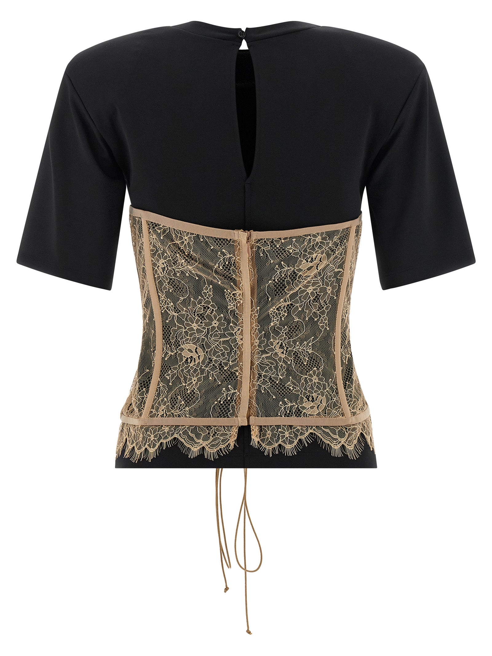 Black Viscose T-Shirt