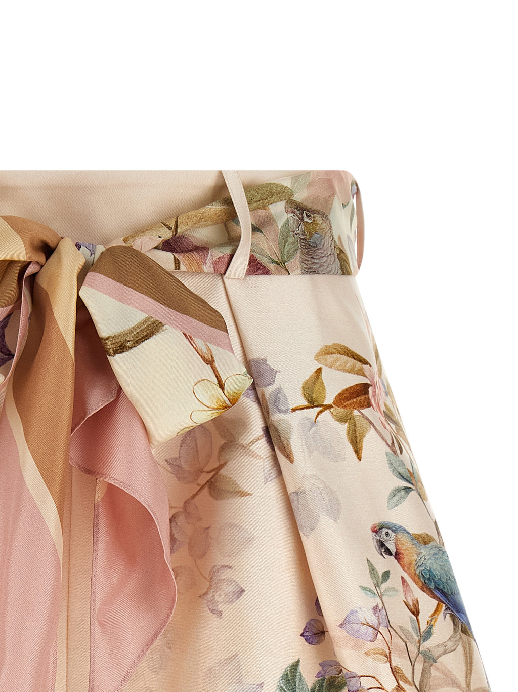 Multicolor Silk Bermuda Shorts