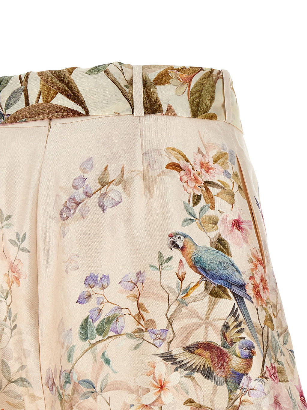 Multicolor Silk Bermuda Shorts