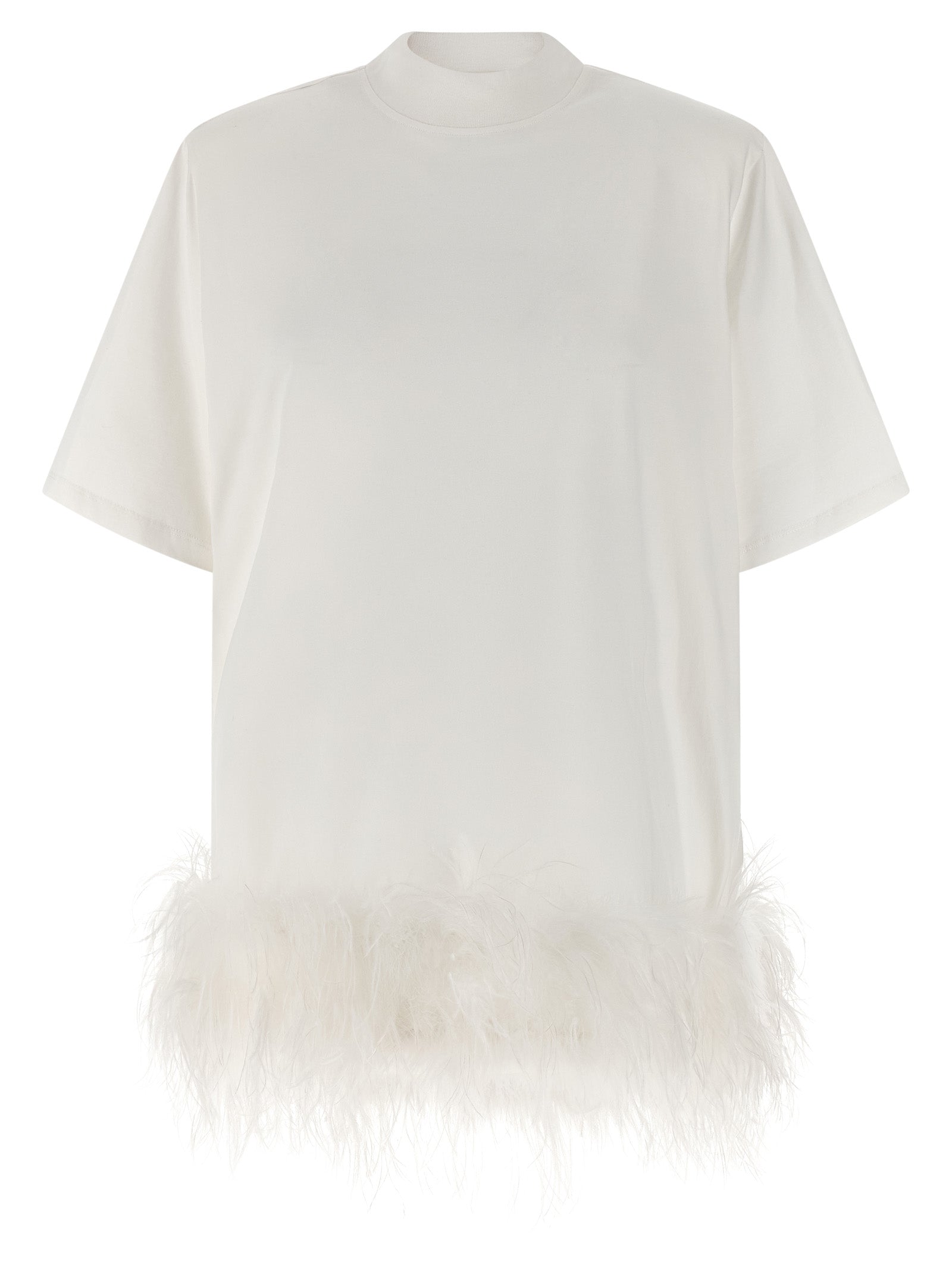 White Cotton Short Dress