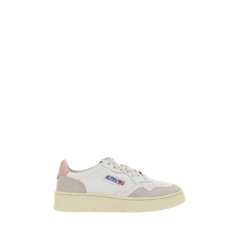 White Calf Leather Bos Taurus Athletic Sneakers
