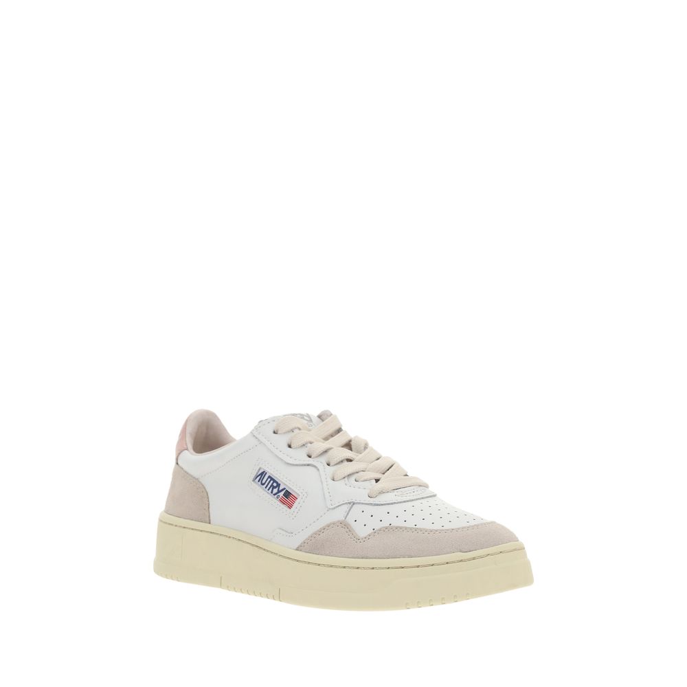 White Calf Leather Bos Taurus Athletic Sneakers