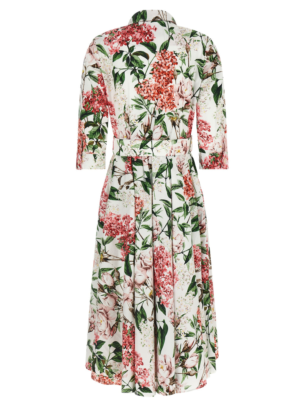 Multicolor Cotton Midi Dress