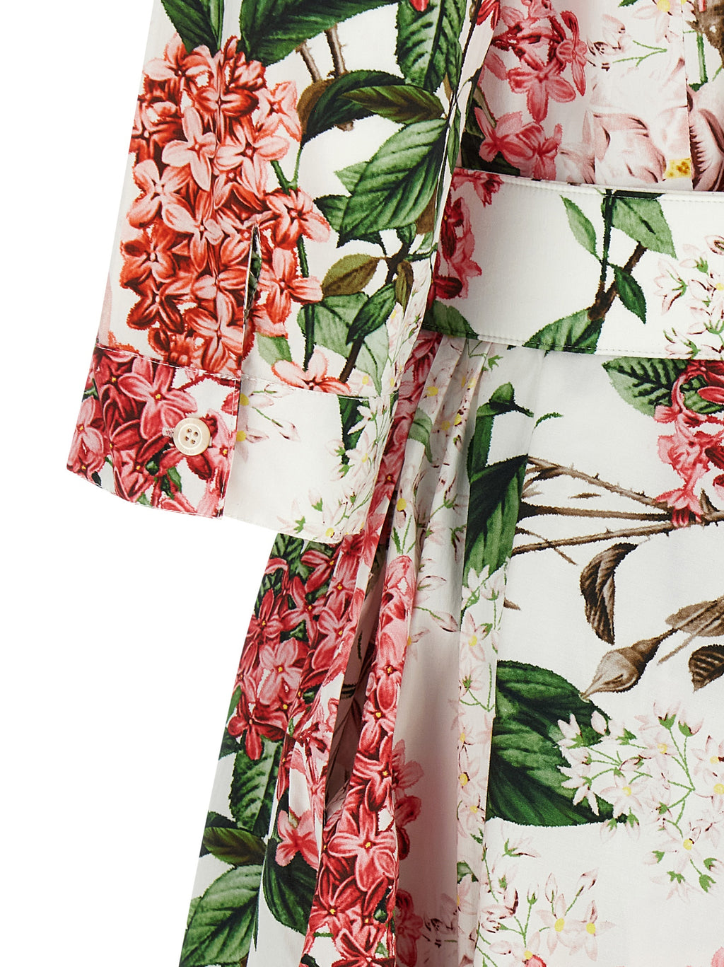 Multicolor Cotton Midi Dress