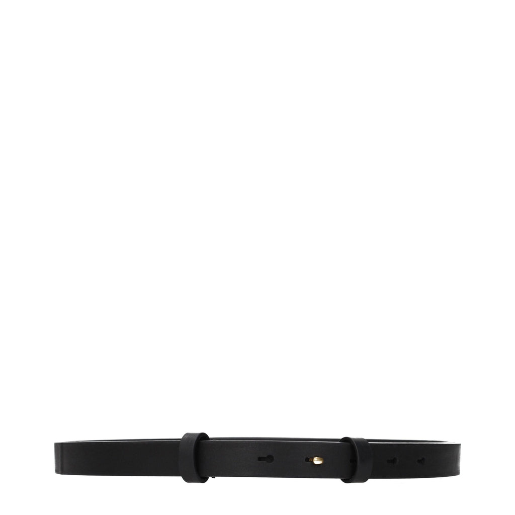 Black Leather Regular Belt
