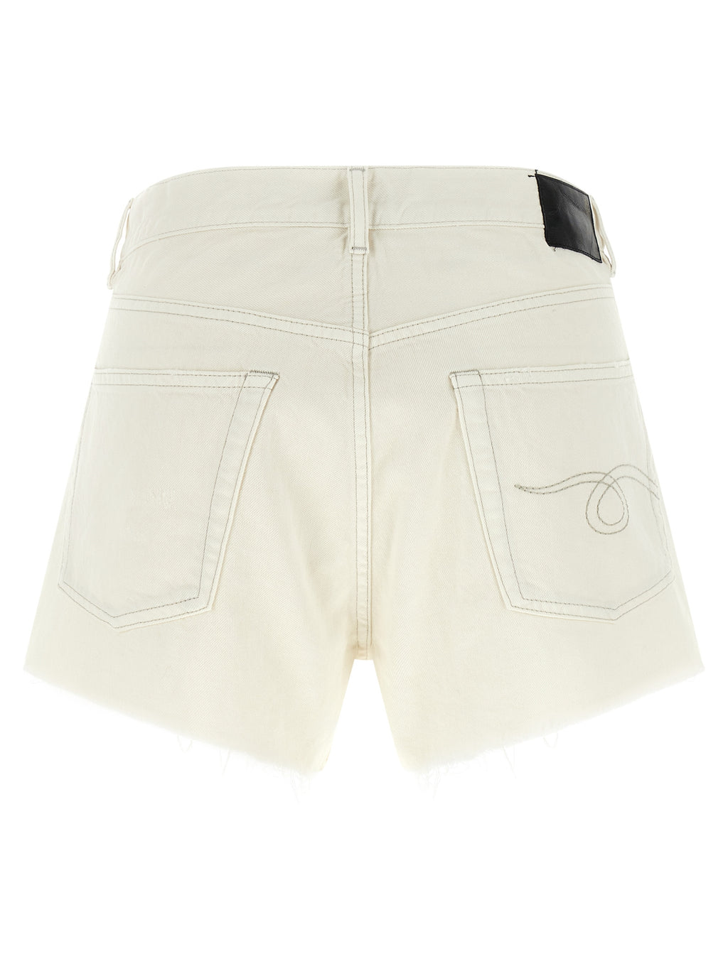 White Cotton Bermuda Shorts
