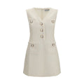 Beige Polyamide Casual Dress