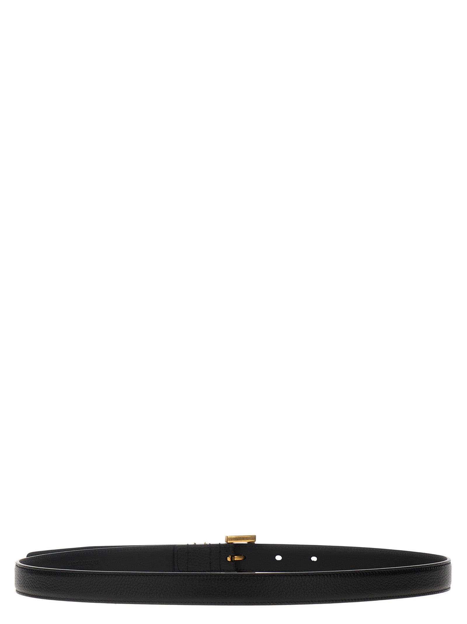 Black Calfskin Regular Belt