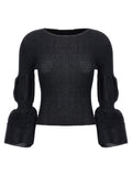 Black Polyester Sweatshirt