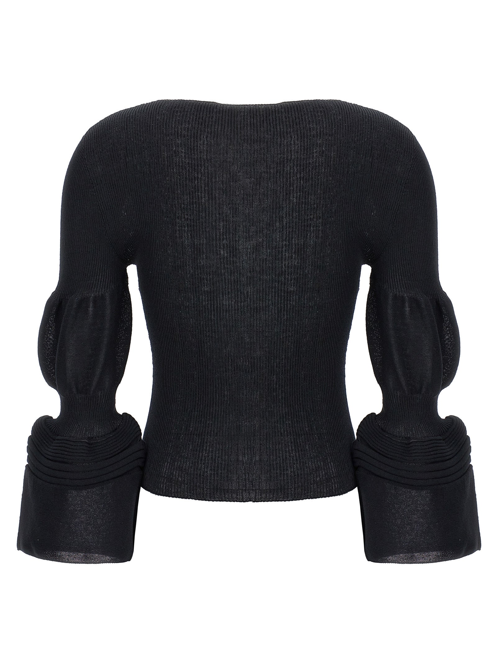 Black Polyester Sweatshirt