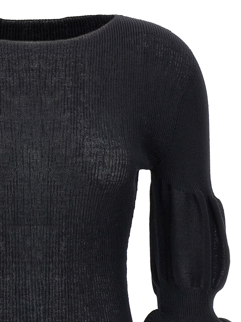 Black Polyester Sweatshirt
