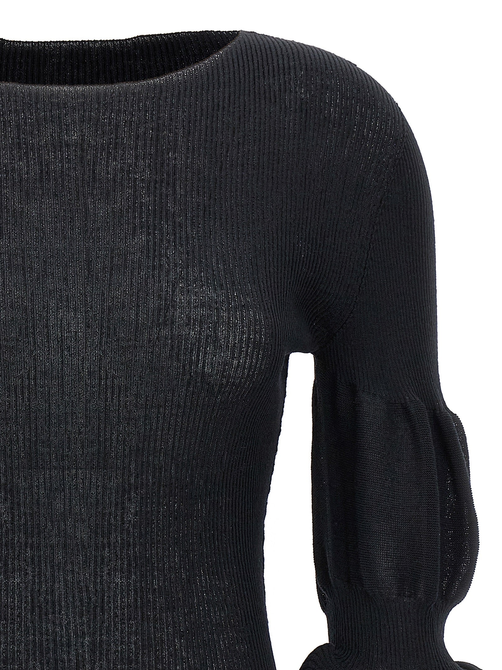 Black Polyester Sweatshirt