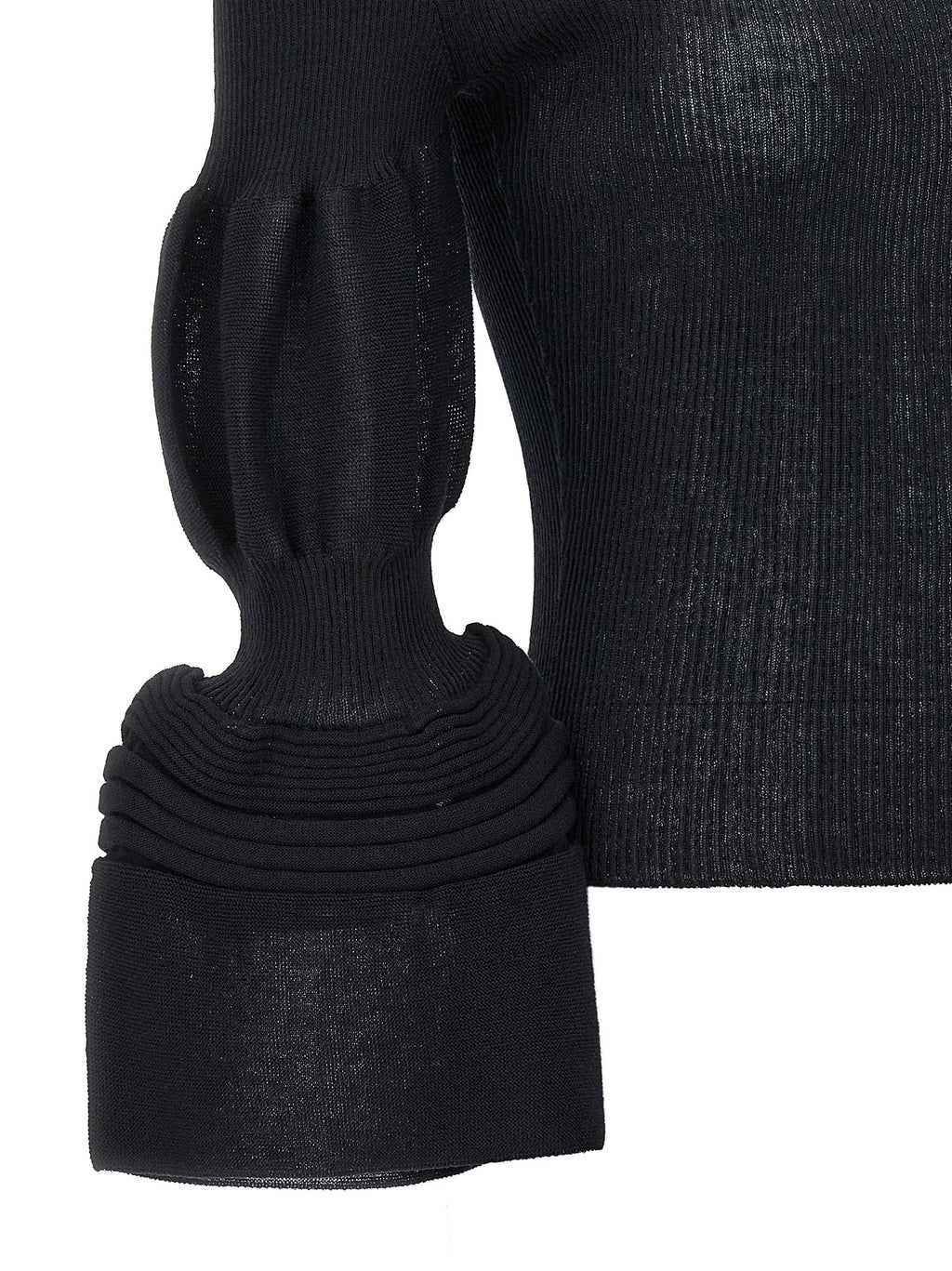 Black Polyester Sweatshirt