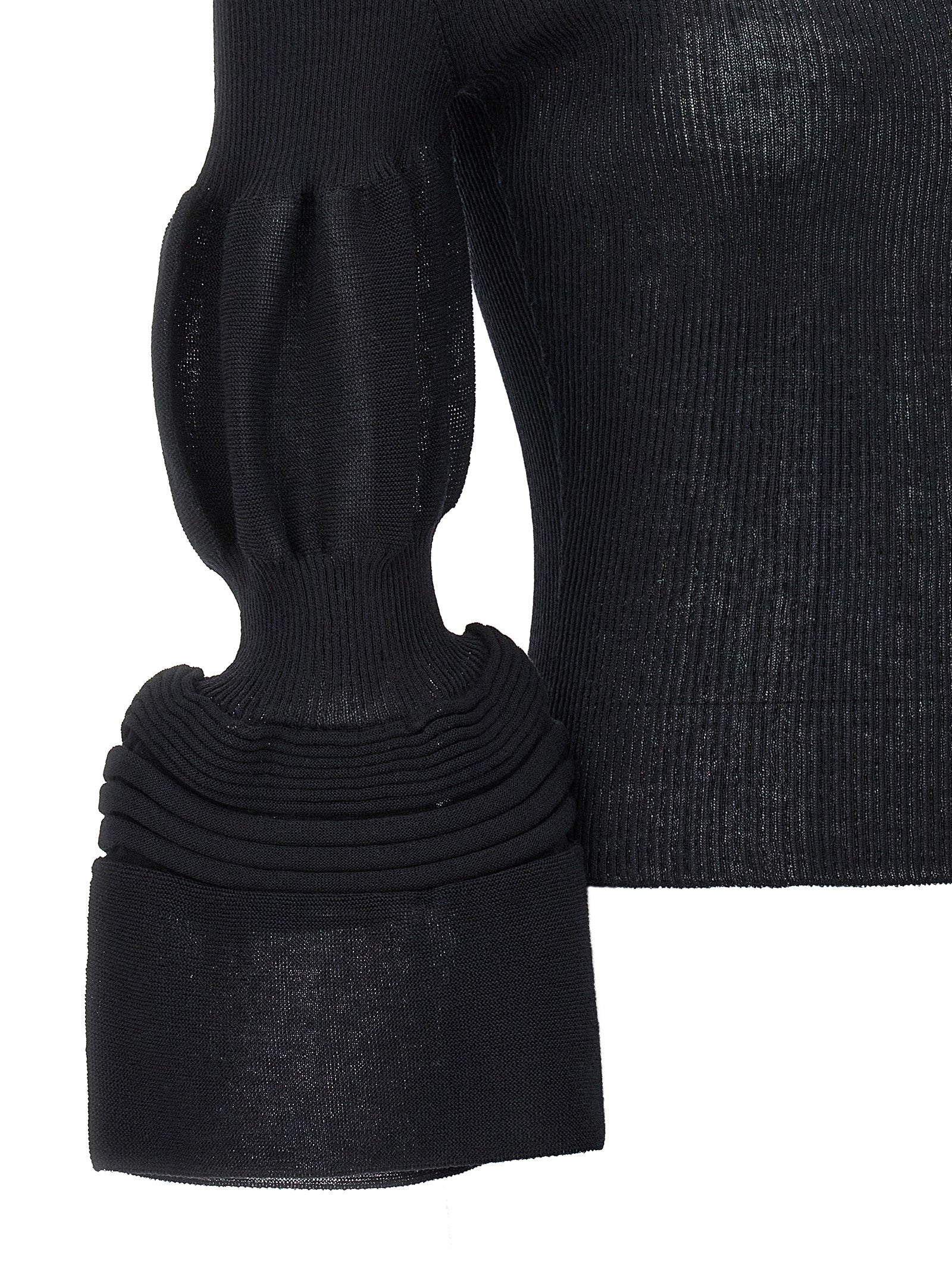 Black Polyester Sweatshirt