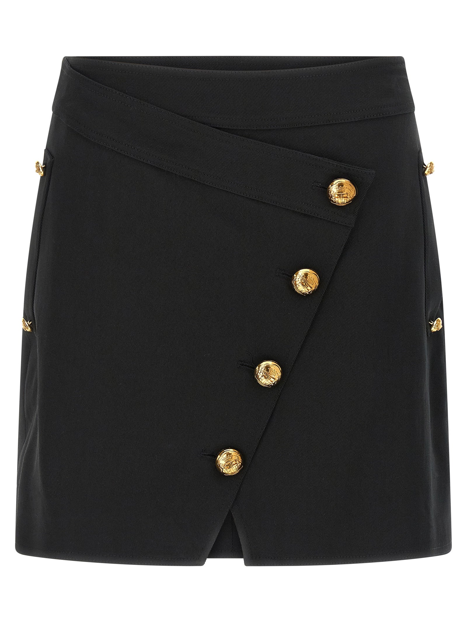 Black Cotton Long Skirt