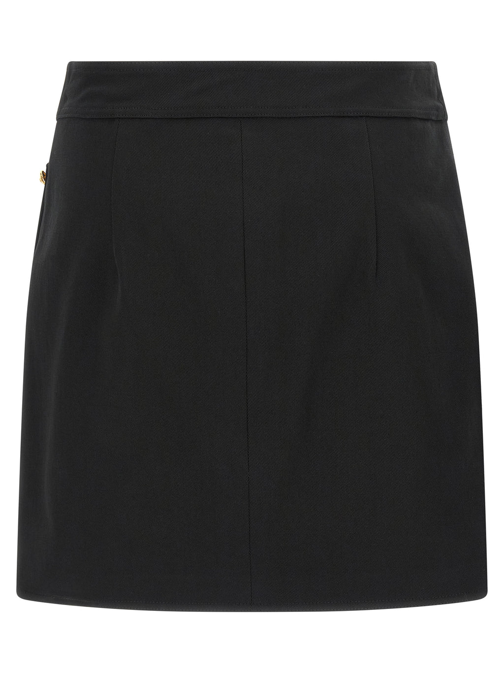 Black Cotton Long Skirt