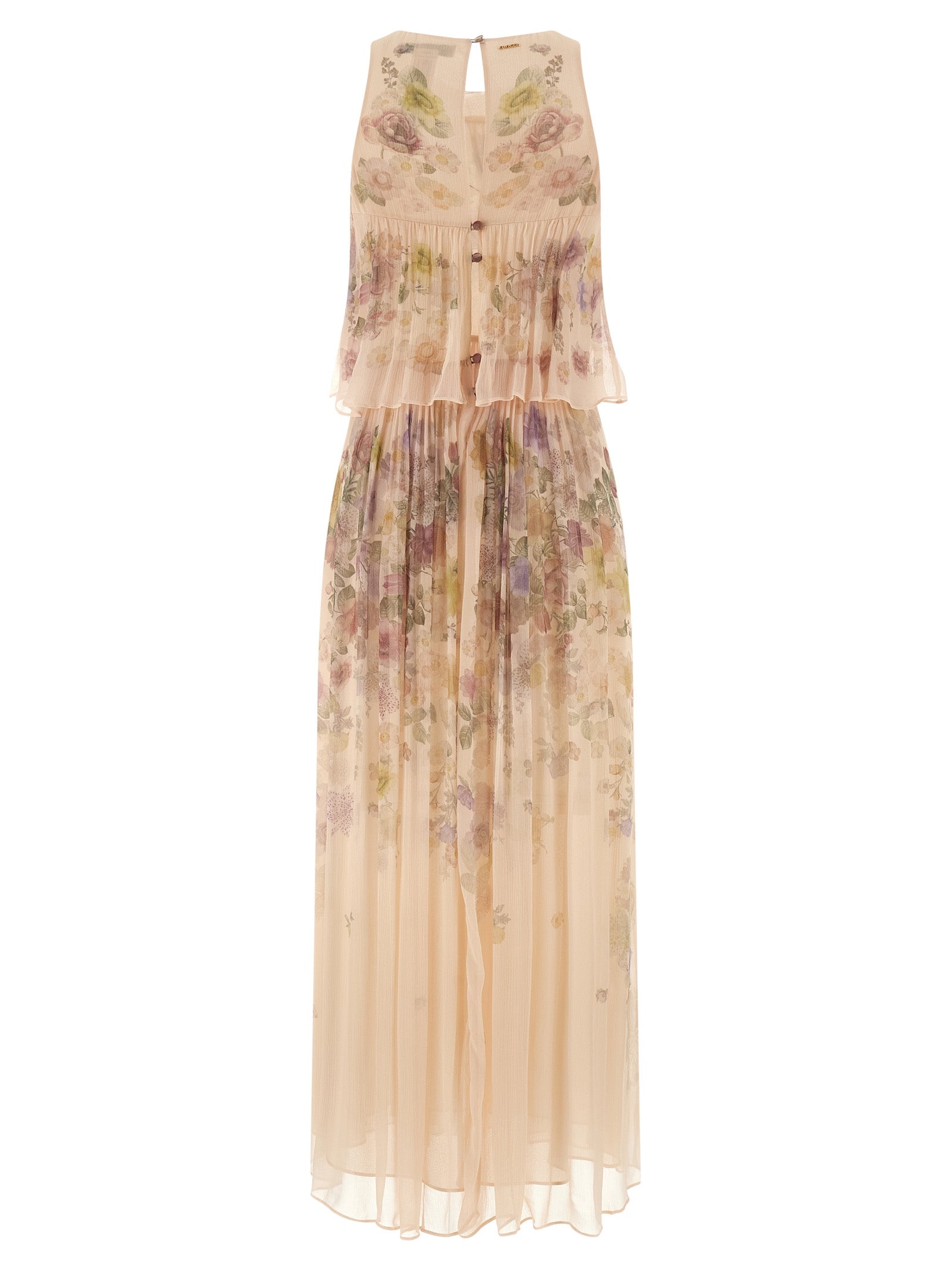 Multicolor Viscose Long Dress