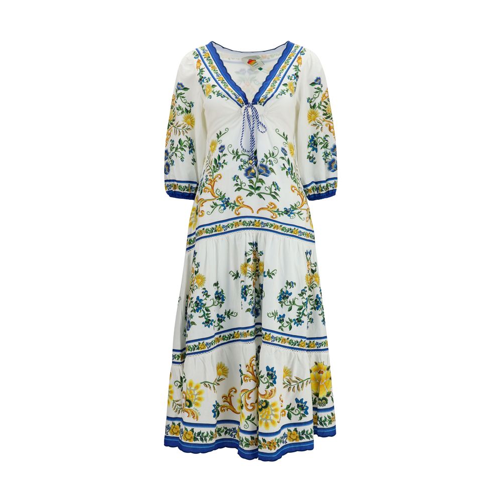 Multicolor Linen Casual Dress