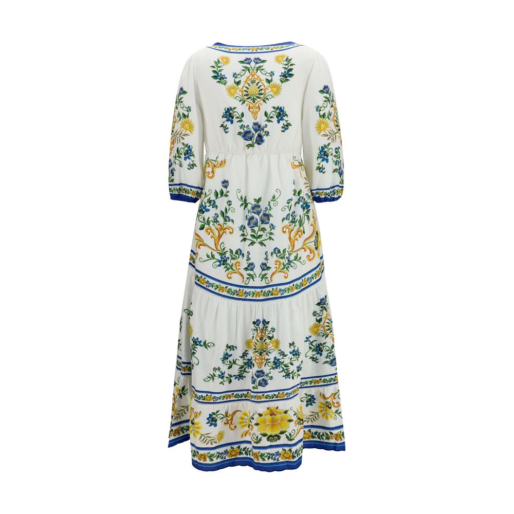 Multicolor Linen Casual Dress