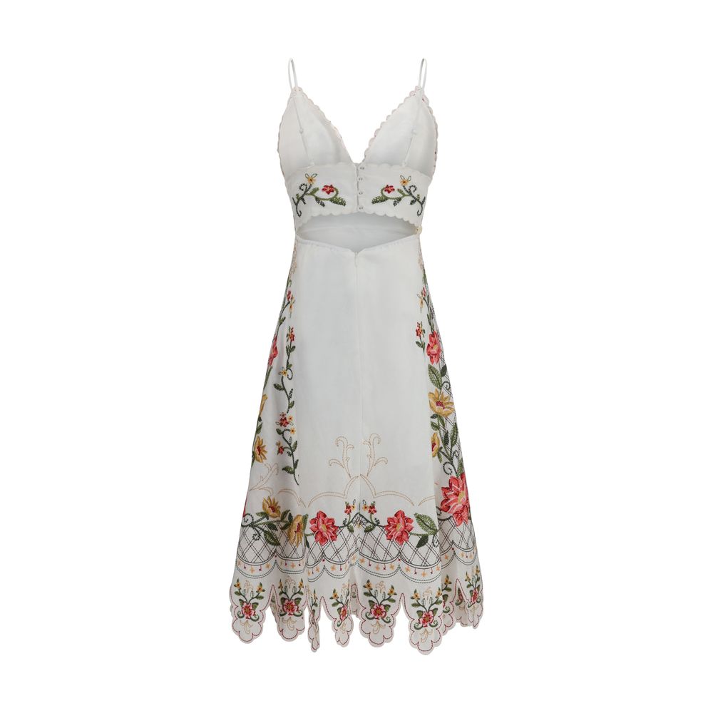 Multicolor Linen Casual Dress