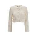 Beige Polyester Full-Length Jacket