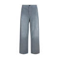 Gray Cotton Casual Pants