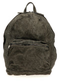 Gray Lamb Leather Backpack