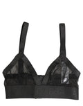 Black Logo Monogram Soft Cup Brassiere Underwear