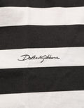 Black White Stripes Cotton Sleeveless T-shirt